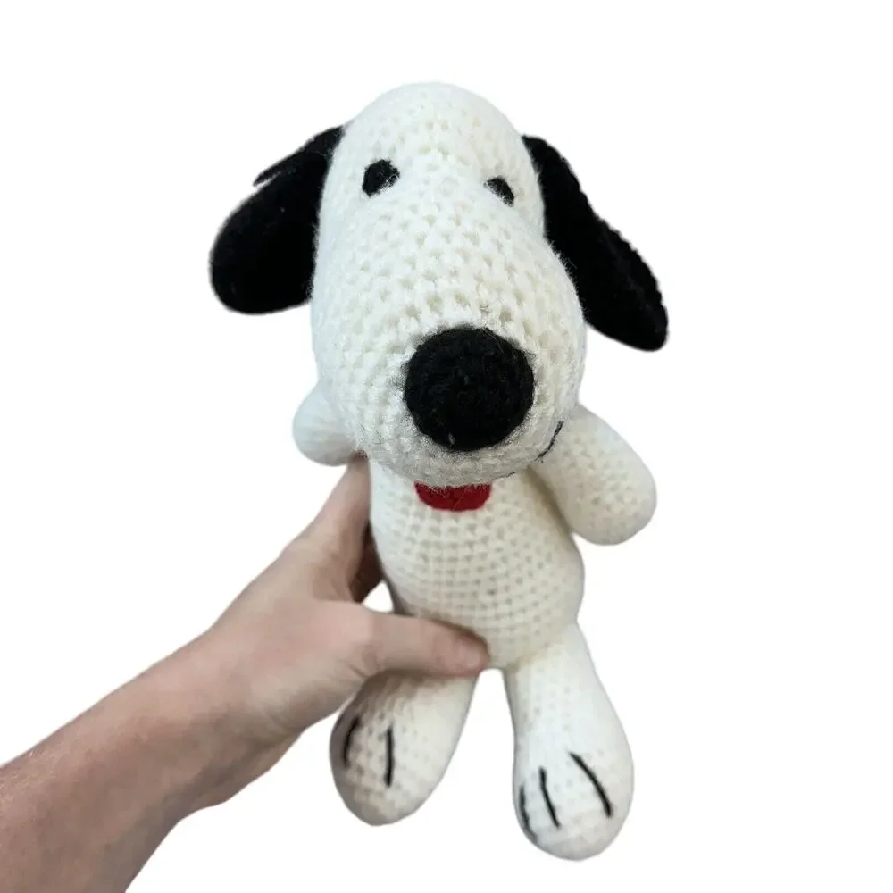 Crochet Snoopy Stuffed Animal 12” Made In Ireland Peanuts Handmade - Read Descpt